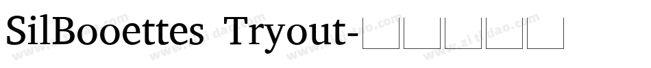 SilBooettes Tryout字体转换
